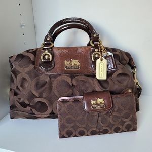 Authentic Coach Bag & Wallet